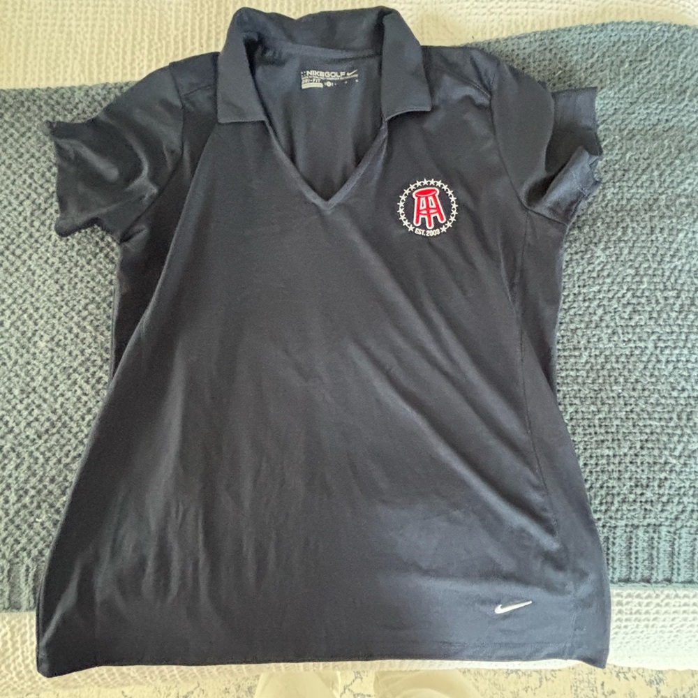 Nike Barstool Sports Women's Dark Blue Short Sleeve Polo
